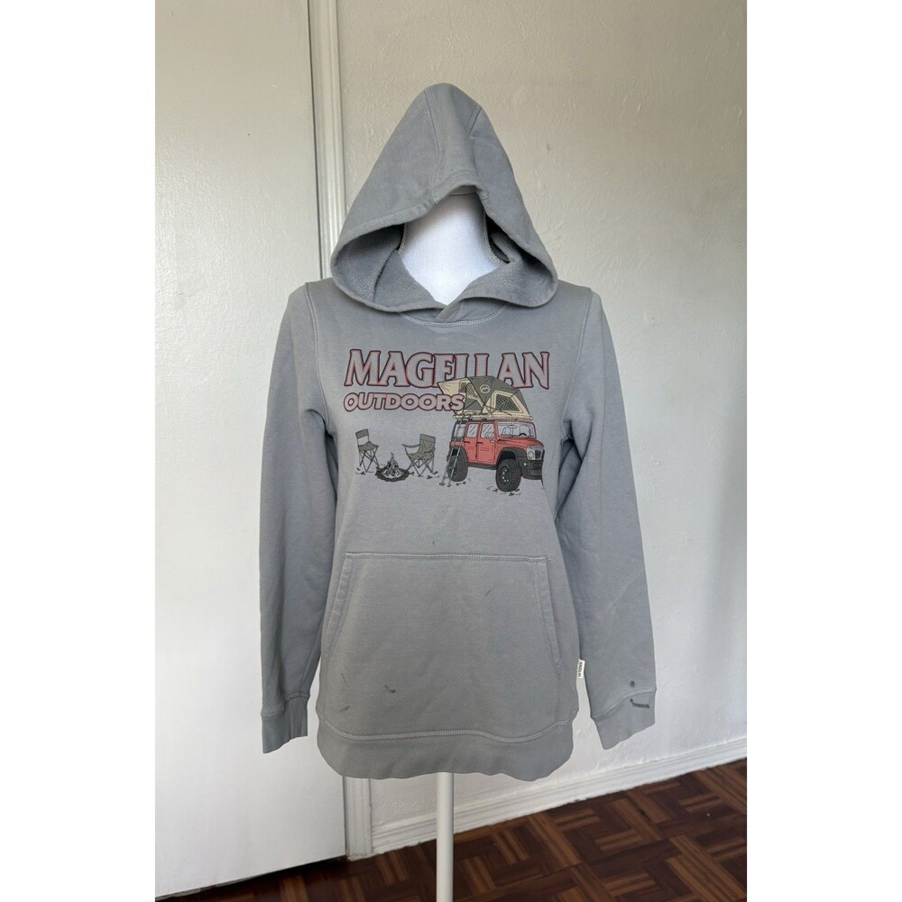 Magellan Outdoors Classic Fit Boys Jeep Camping Graphic Hoodie Size L (14/16)
